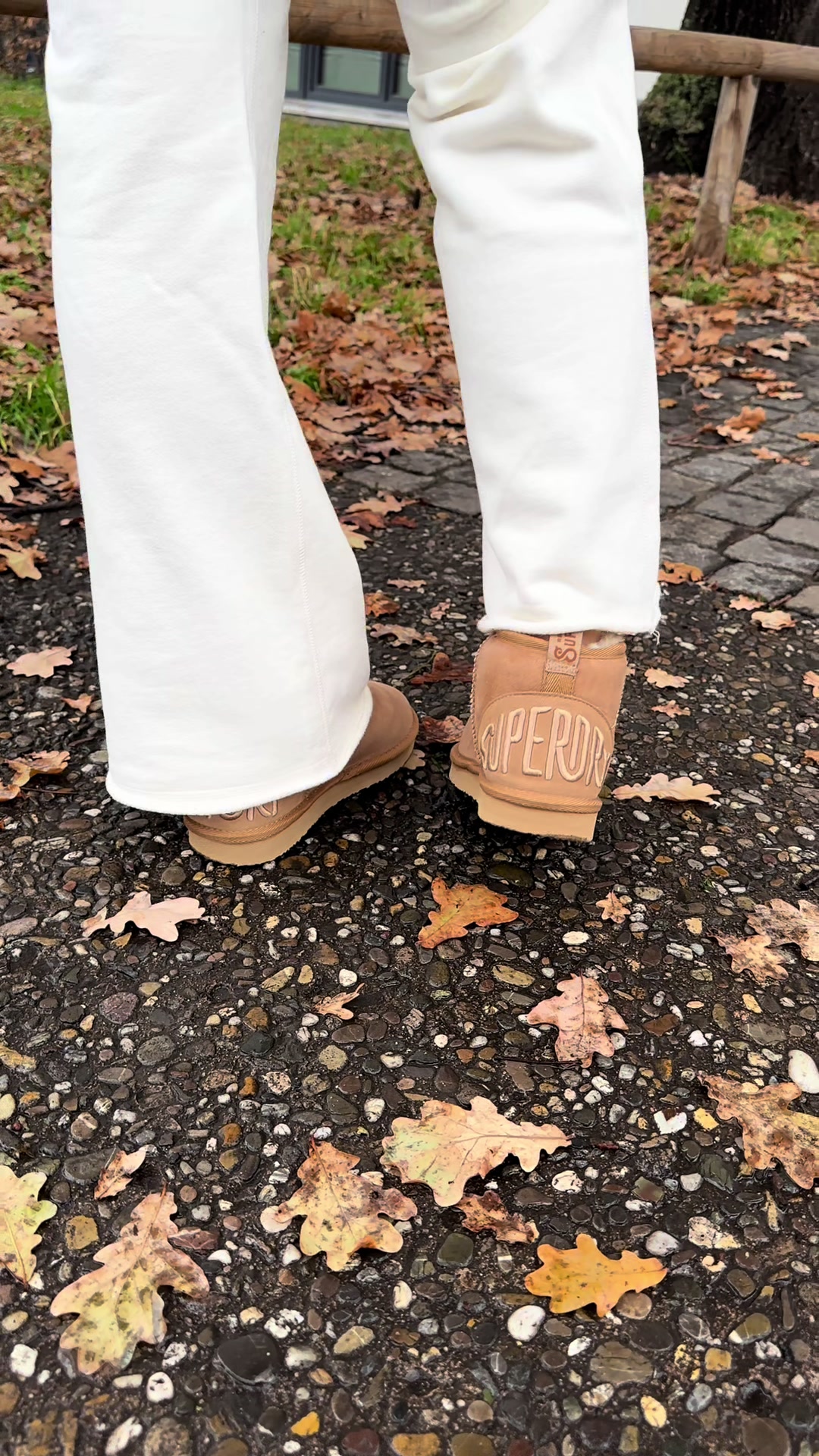 TikTok post by @aley.na4u for Superdry. Caption reads: 🍁☁️🍂 @CULT by Superdry | #cultbysuperdry #fyp....