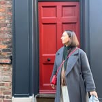 Instagram post by @ruthclaptonofficial for Lulu Guinness. Caption reads: An outfit I will be repeating lots and lots this....