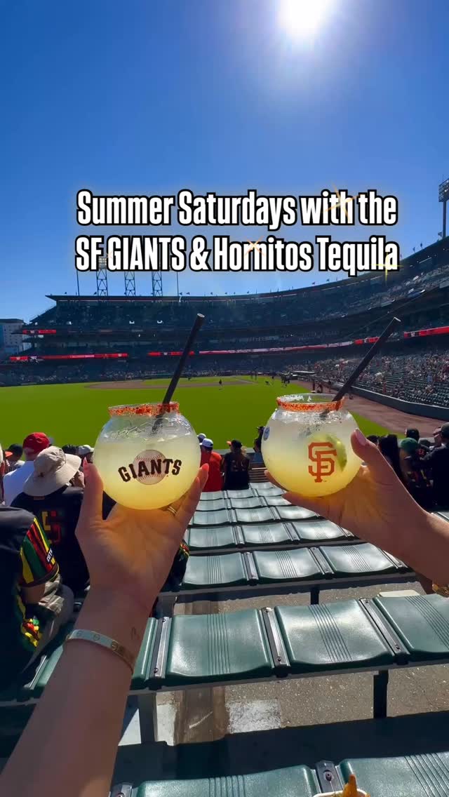 Instagram post by @bayarea_fooddreamz for Hornitos Tequila. Caption reads: [...] with the San Francisco GIANTS & Hornitos....