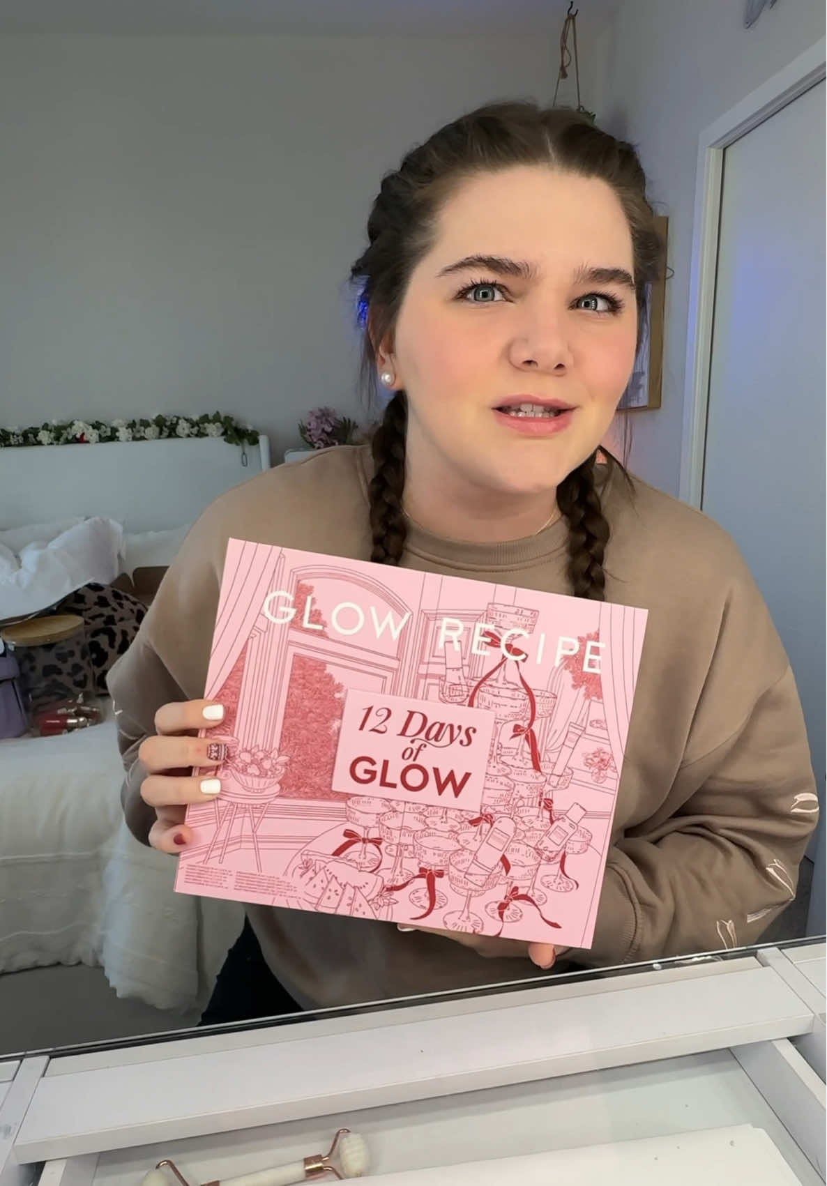 TikTok post by @theresa360 for Glow Recipe. Caption reads: What’s WRONG with the Glow Recipe Advent....