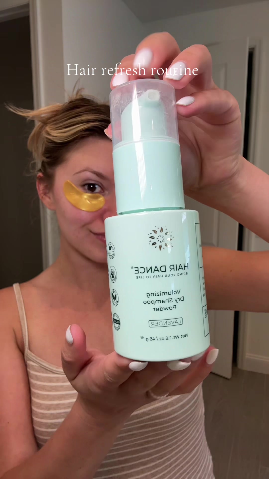 TikTok post by @alexandrainflorida for Hair Dance. Caption reads: Easiest way to feel refreshed 🫧 @Hair Dance....