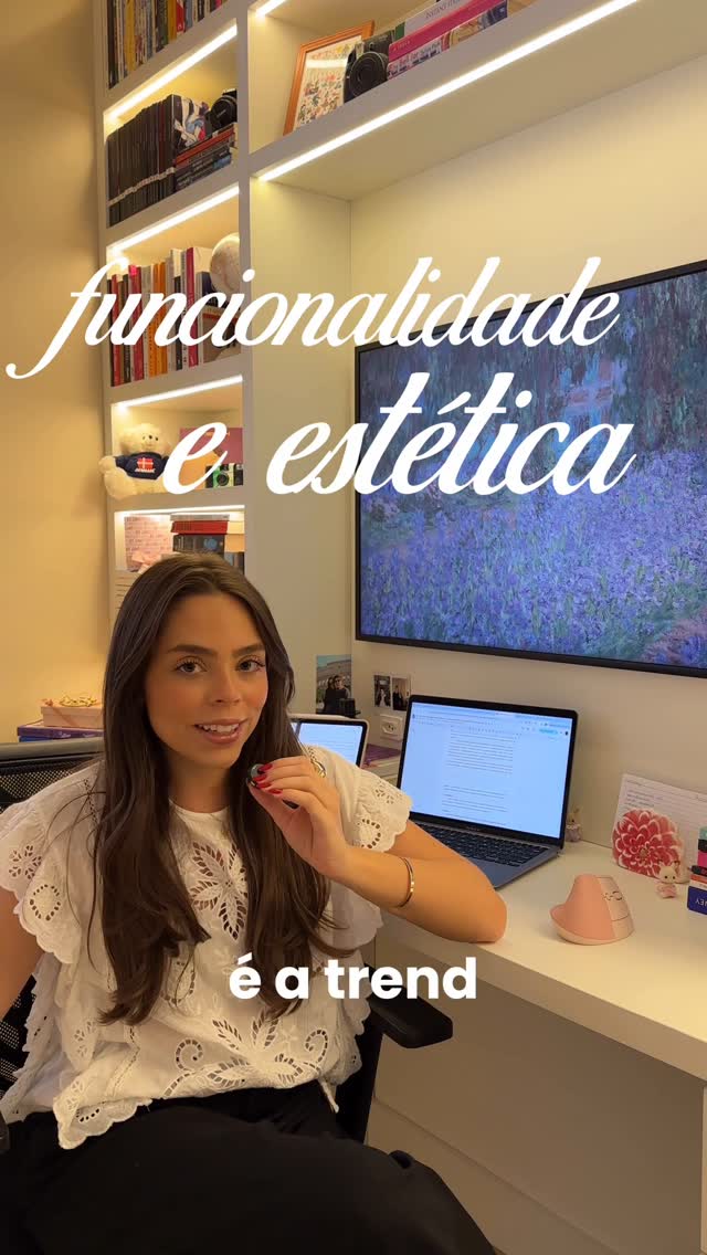 Instagram post by @luizalea for Logitech. Caption reads: O Lift Vertical da Logitech une design ergonômico,....