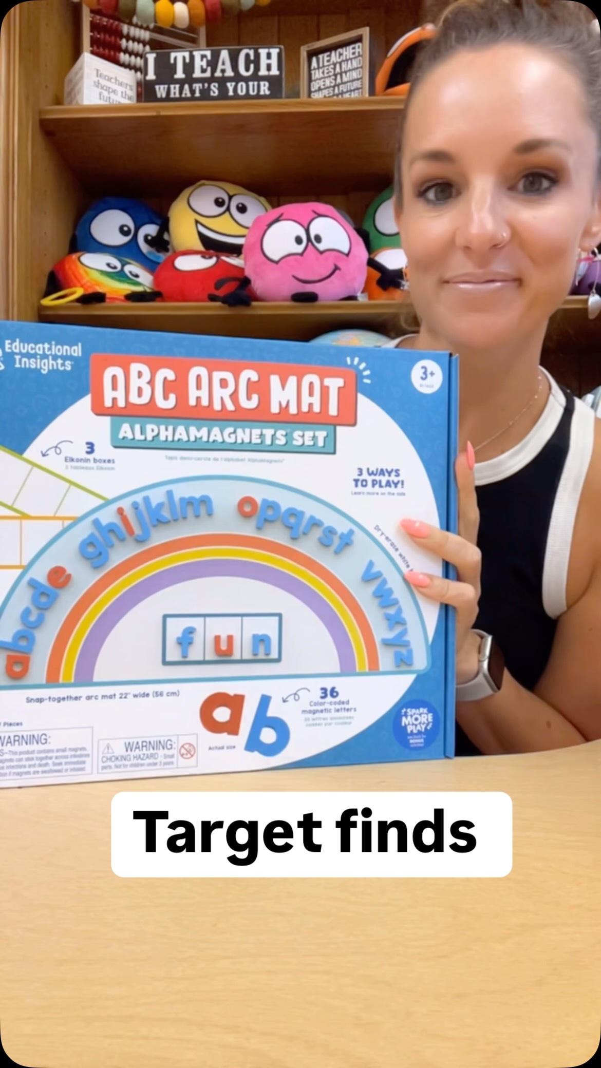 Instagram post by @mrstessierkindergarten for Educational Insights. Caption reads: [...] @hand2mindinc and @educationalinsights....