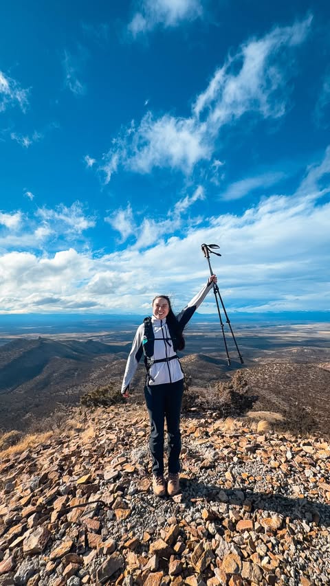 Instagram post by an influencer for Columbia Sportswear. Caption reads: 15.25 miles. 4,000 feet of elevation gain. Two....
