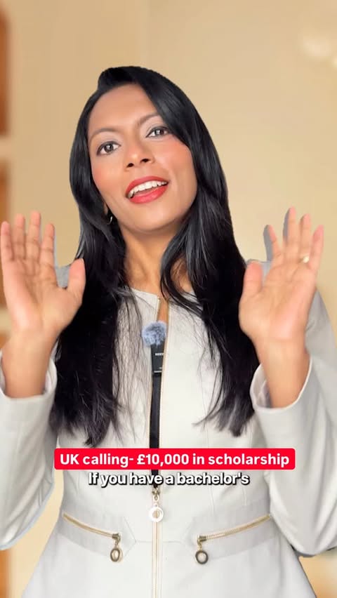 Instagram post by @nidhinagori29 for British Council. Caption reads: [...] GREAT Scholarship. Backed by the British....