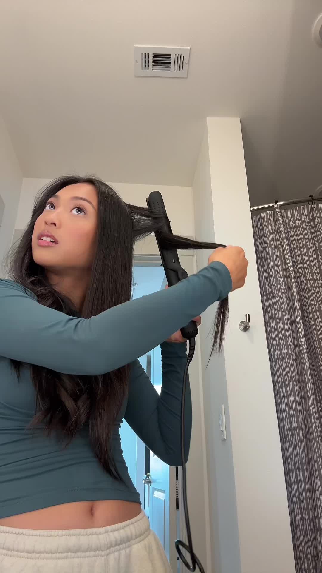 TikTok post by @adesfinds for L’ange Hair. Caption reads: Ur jokinggggg @langehair.