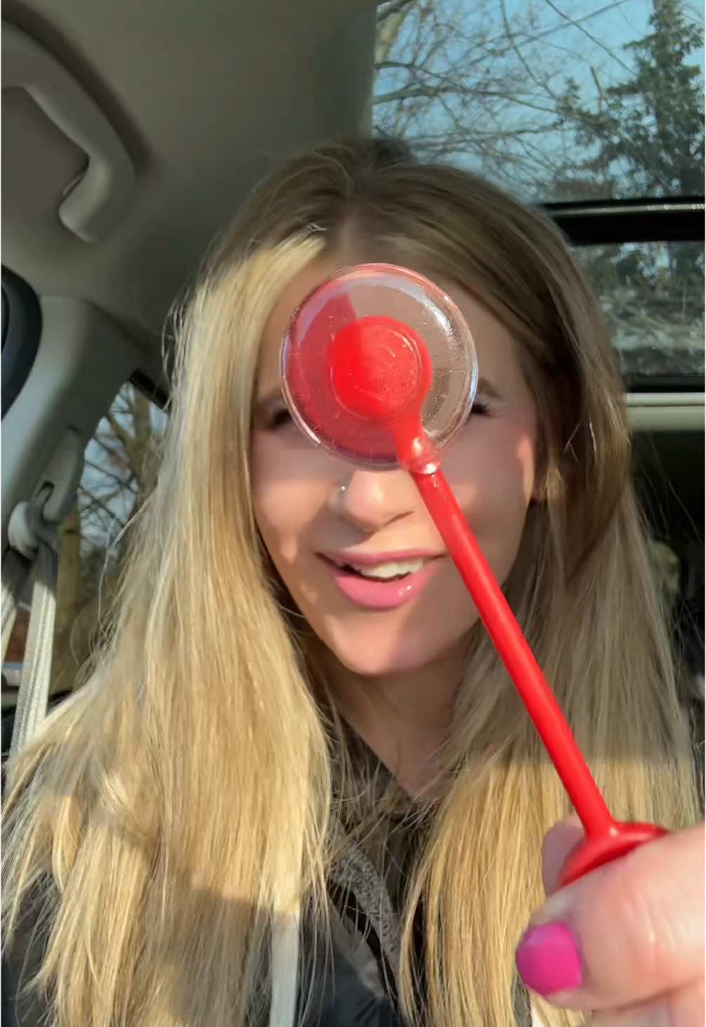 TikTok post by @iamsarahtonin for Amos Sweets. Caption reads: [...] RESTOCKED! DON’T MISS OUT! @Amos Sweets....