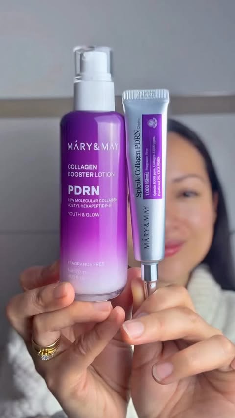 Instagram post by @masajamartus for Mary&May. Caption reads: Werbung @marynmay_official This 2-step routine....