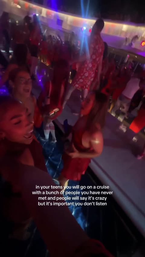 Instagram post by @kacixrenee for Virgin Voyages. Caption reads: wow wow wow! what a week it has been🥹 so grateful....