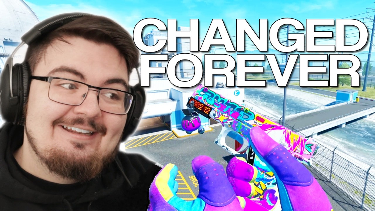 YouTube post by @austincsgo for SkinsMonkey. Caption reads: CS2 Just Changed Forever....