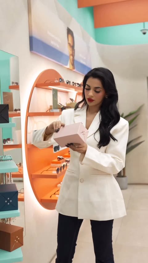 Instagram post by @hala.owais for eyewa. Caption reads: @eyewa the best sunglasses / prescription [...].