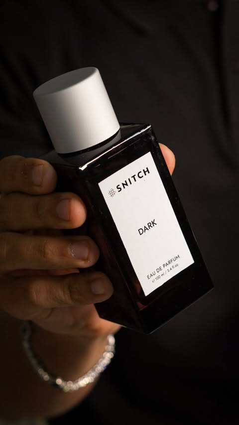 Instagram post by @prajjwalrajwar for Snitch. Caption reads: [...] warm as it settles, never overpowering.....