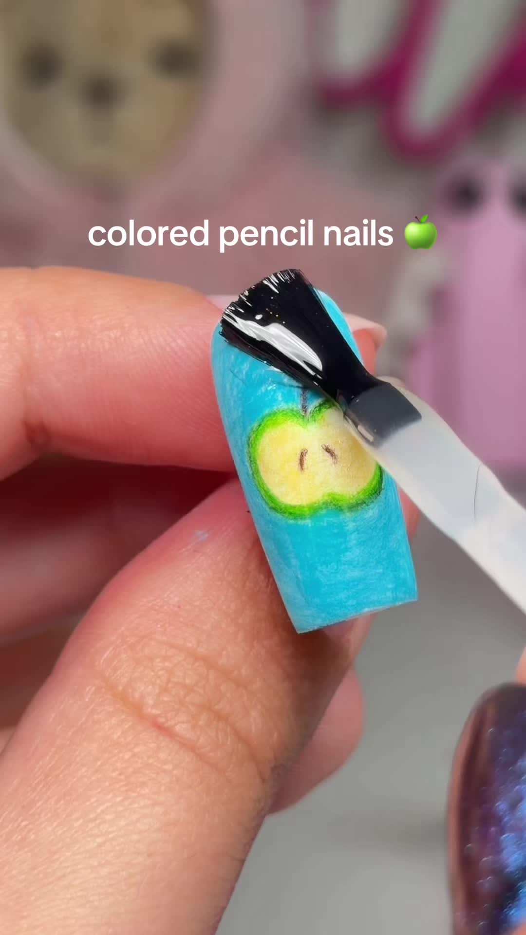 TikTok post by @mrs.manicure for AILLSA. Caption reads: [...] obsession 🍏💚 Isb: @allycoolcat !!! @AILLSA....