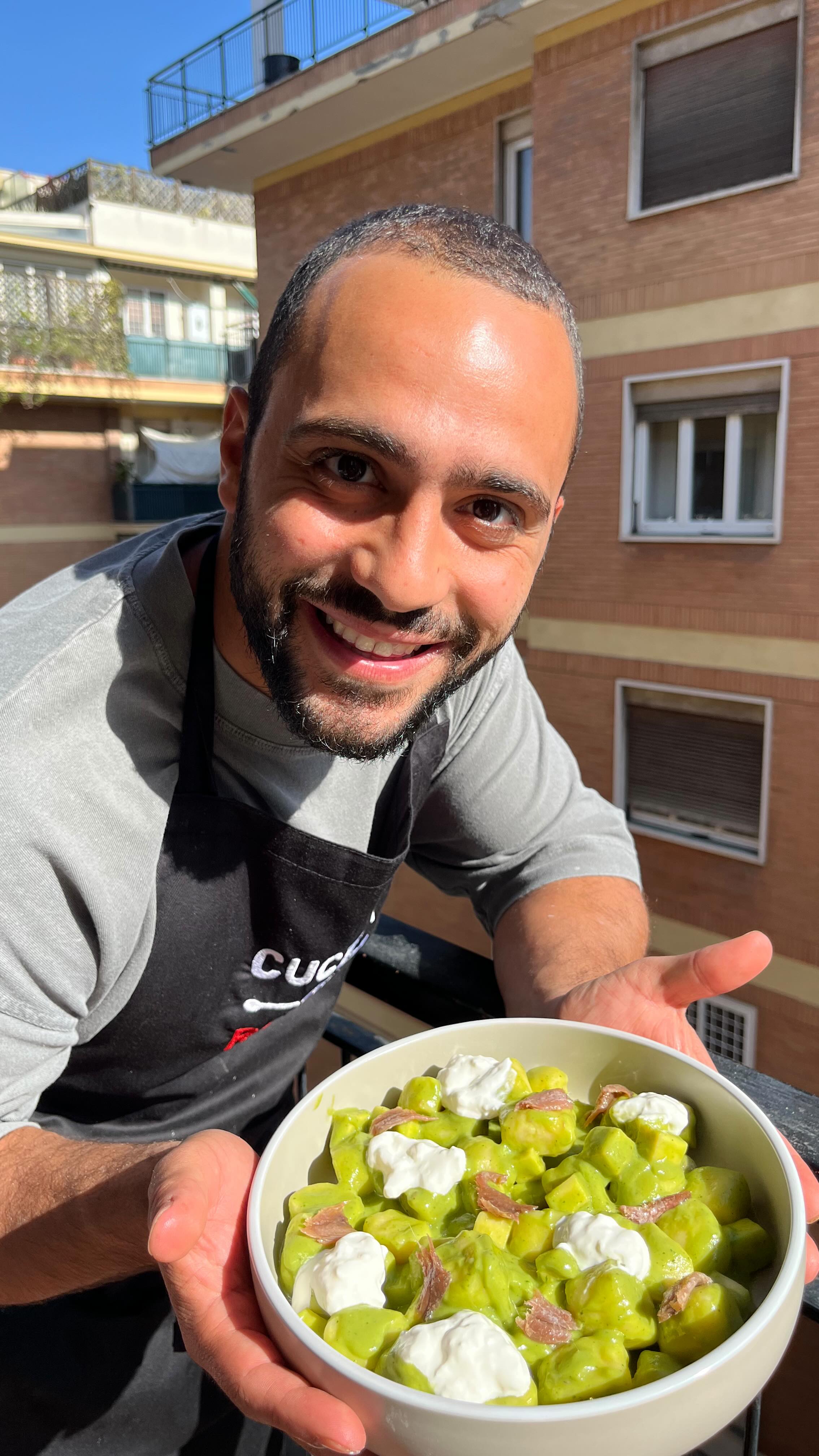 Instagram post by @cucinaconruben for Lidl CZ. Caption reads: Gnocchi di ricotta in crema di zucchine,....