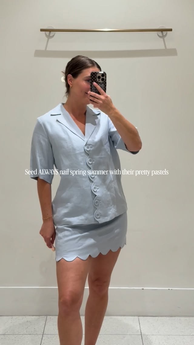 Instagram post by @lisa_desanctis for MECCA. Caption reads: Spring/Summer wardrobe: sorted. Budget: intact.....