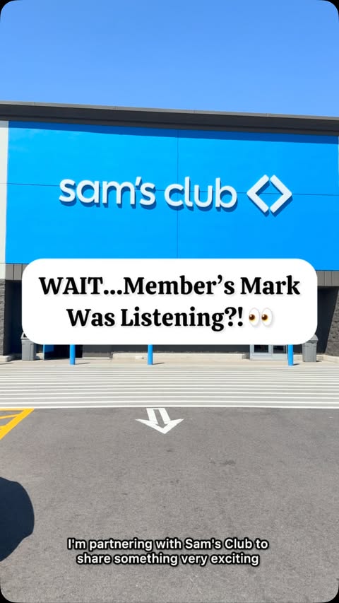 Instagram post by @samsclubfoodreview for Sam's Club. Caption reads: [...] directly with Member’s Mark™! 💙 #SamsClub....