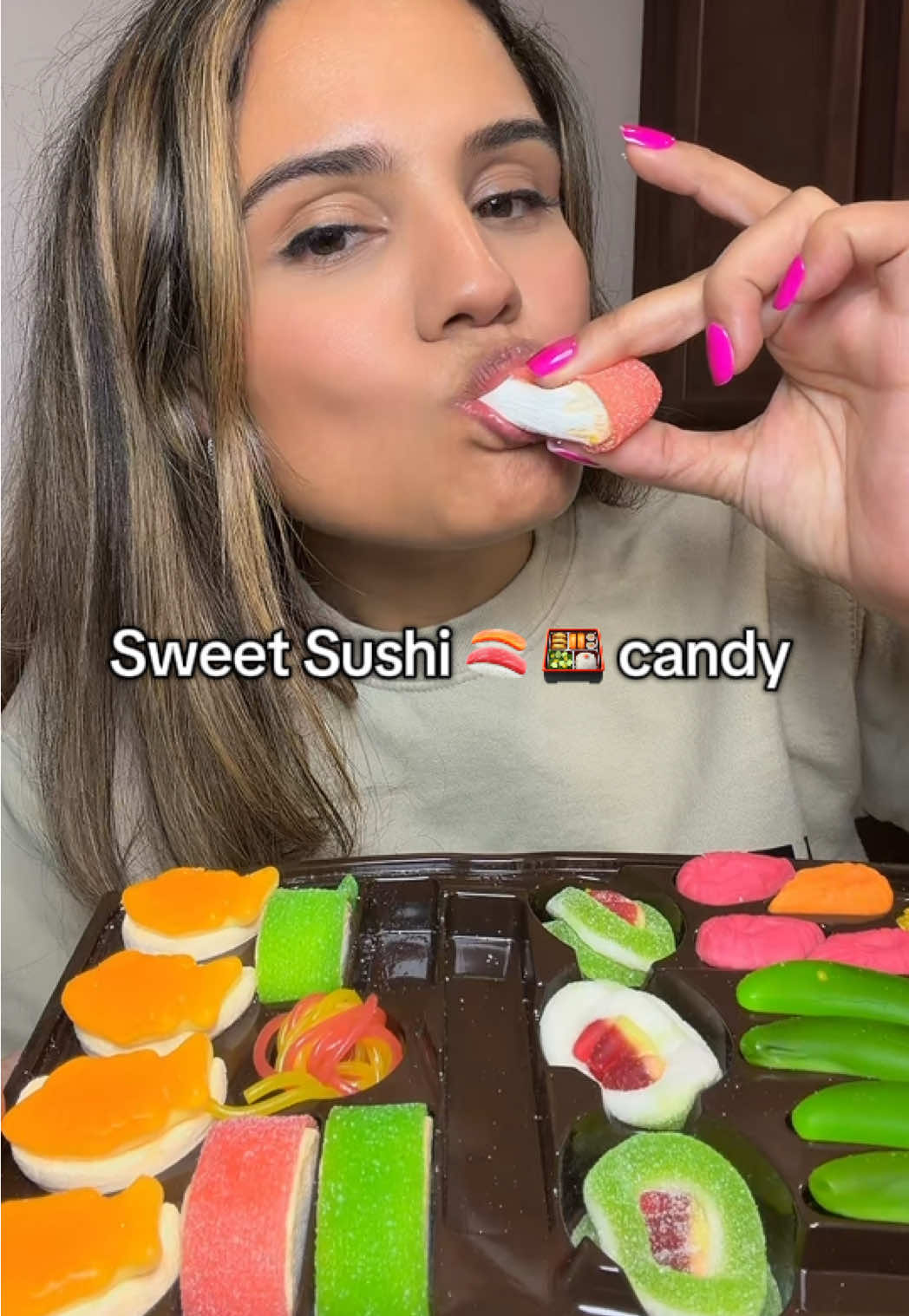 TikTok post by @sourdough_momma for Sebago Shop. Caption reads: @Sebago Shop #gummy #candy....