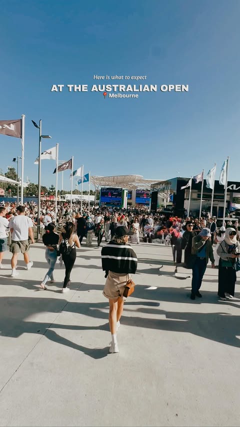 Instagram post by @mums_style_diary for Australian Open. Caption reads: The Australian Open is officially the epicenter of....