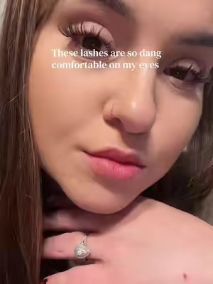 TikTok post by @raynahlee for Brownvenus. Caption reads: Loving the new lashes 🤎@Brownvenus #lashes....