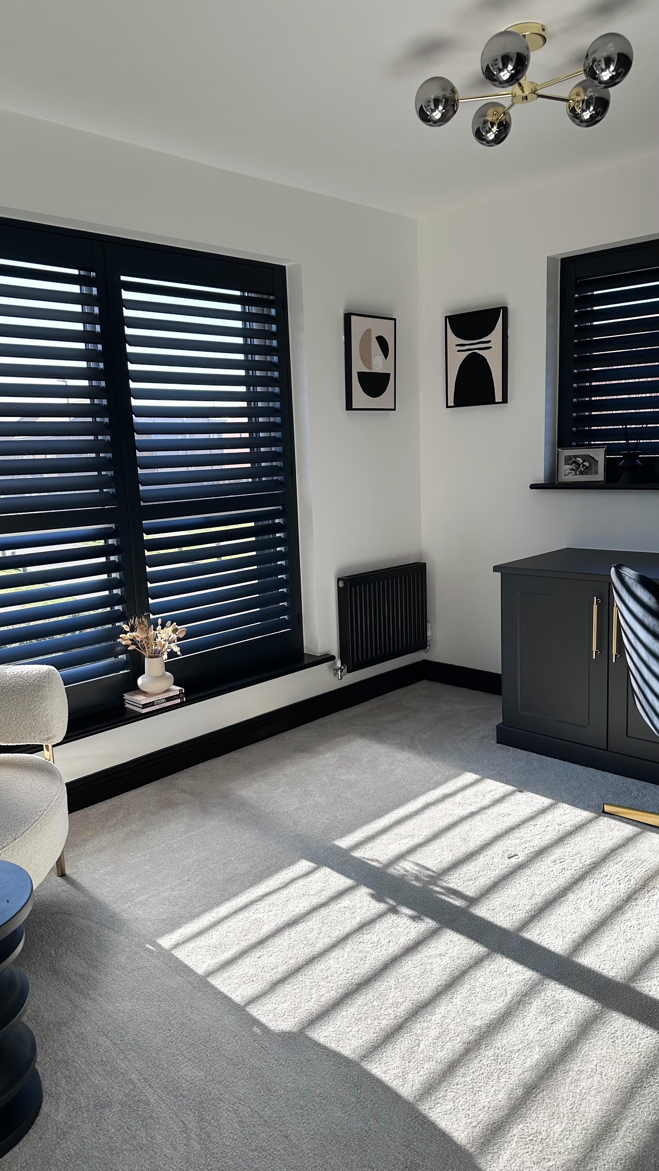 Instagram post by @themonomanor for MADE.com. Caption reads: [...] table lamp - Pagazzi 
Ceiling light -....