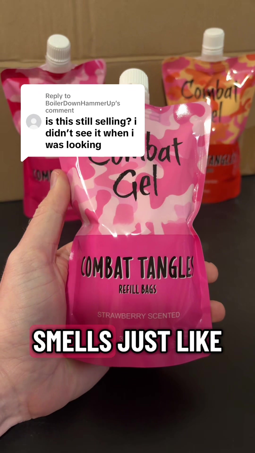 TikTok post by @jryan_49 for Combat Gel. Caption reads: [...] are back after years @Ashley Elliott @Combat....