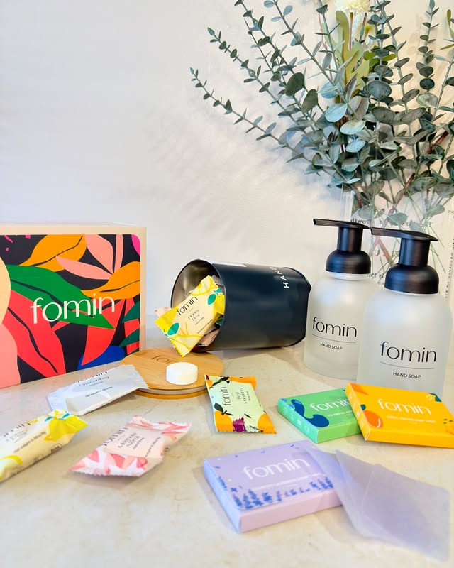 Instagram post by @theaydasdiary for Fomin. Caption reads: @fominsoap sheets are a practical, useful, and....