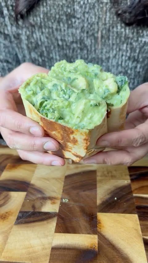 Instagram post by @kauscooks for KatKin. Caption reads: Chicken & Avocado Wrap

Ad | This wrap is filling,....