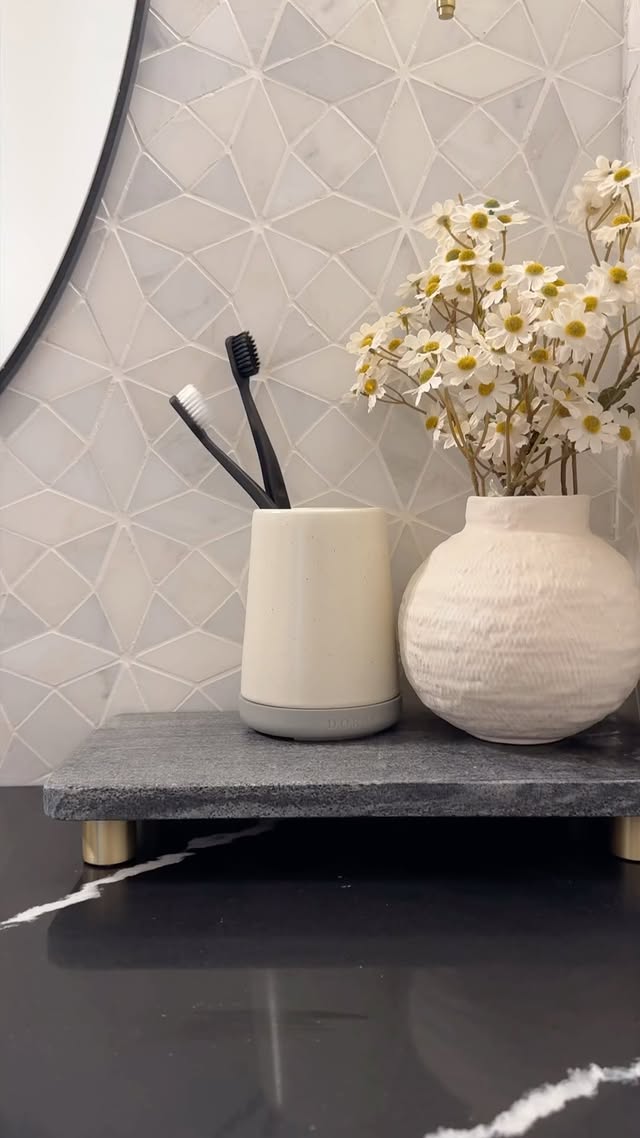Instagram post by @designwithbernice for Dorai Home. Caption reads: [...] 15% off 👀 *in paid partnership with Dorai....