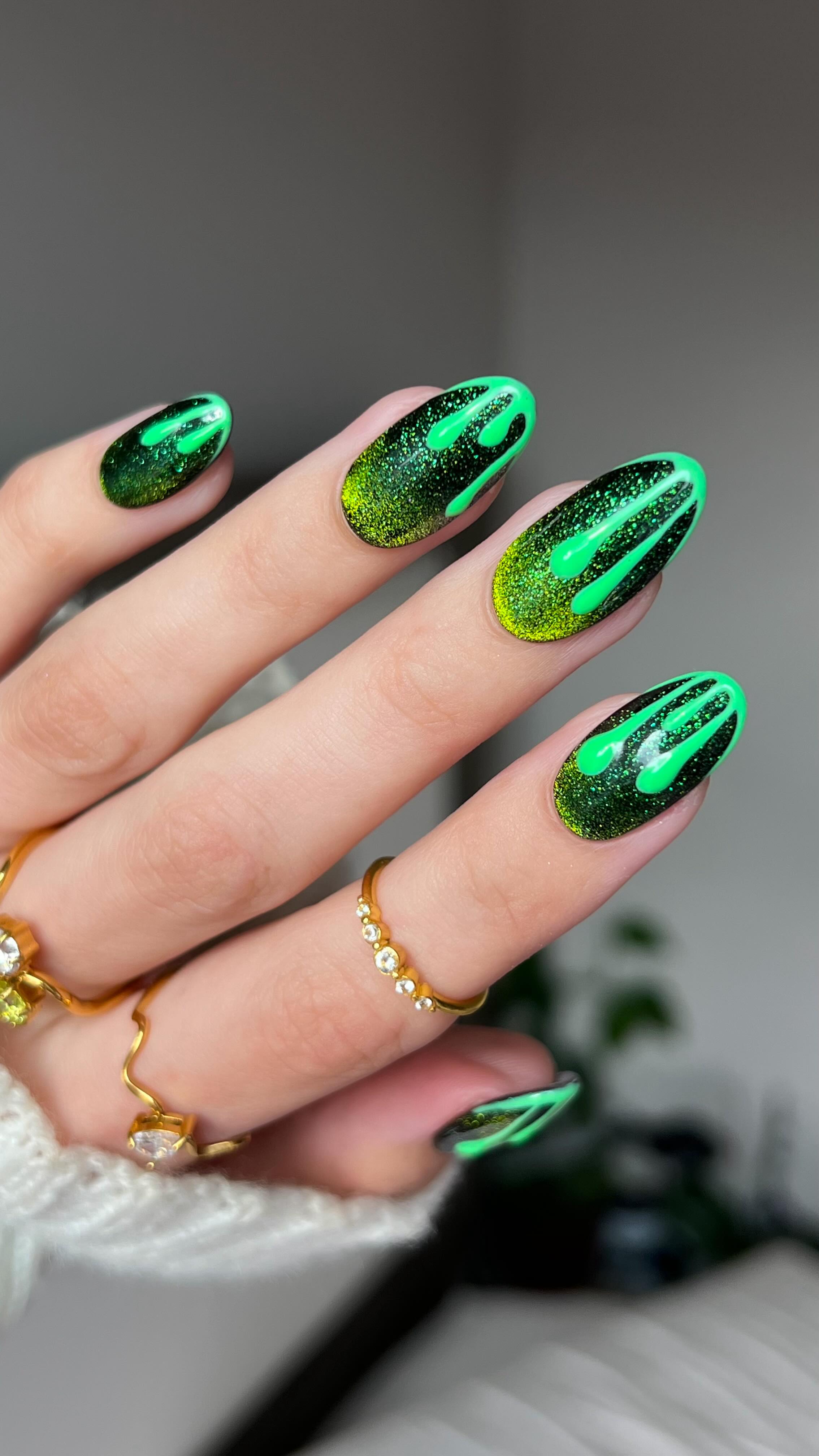 Instagram post by @finewinenails for Caitlyn Minimalist. Caption reads: turning on goosebumps vibes to the MAX....