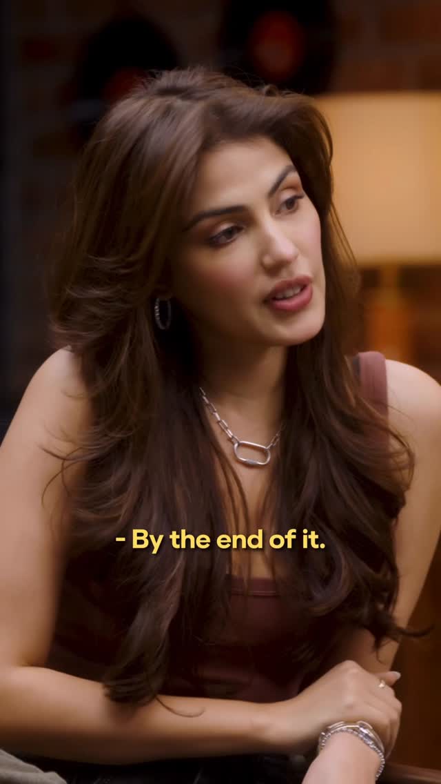 Instagram post by @rhea_chakraborty for Bumble. Caption reads: Here to keep it real and show you exactly how to....