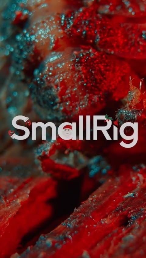 Instagram post by @fhmiiio for SmallRig. Caption reads: Smallrig Spotlight Macro Photography🎬....