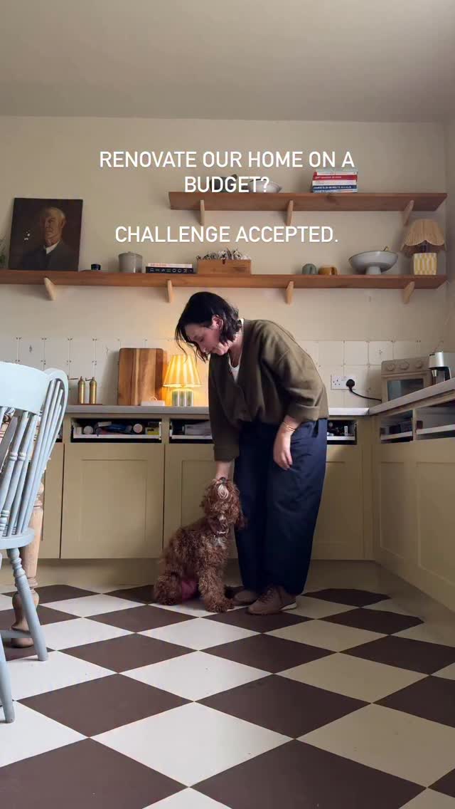 Instagram post by @kerryvillers for Rust-Oleum. Caption reads: We’re coming up to six months in the new house,....