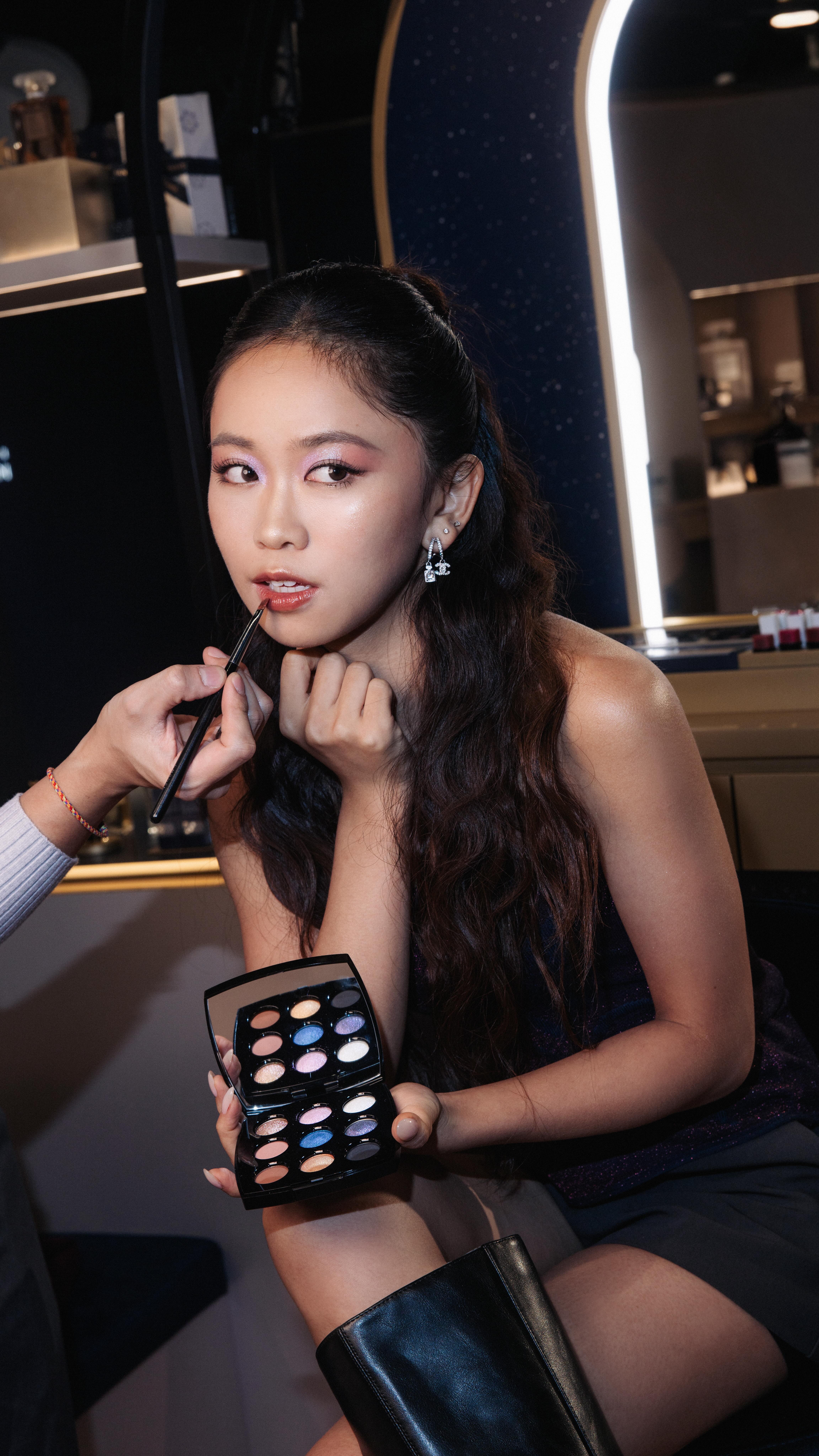 Instagram post by @jaime_ctw for CHANEL. Caption reads: "The best colour in the whole world is the one....