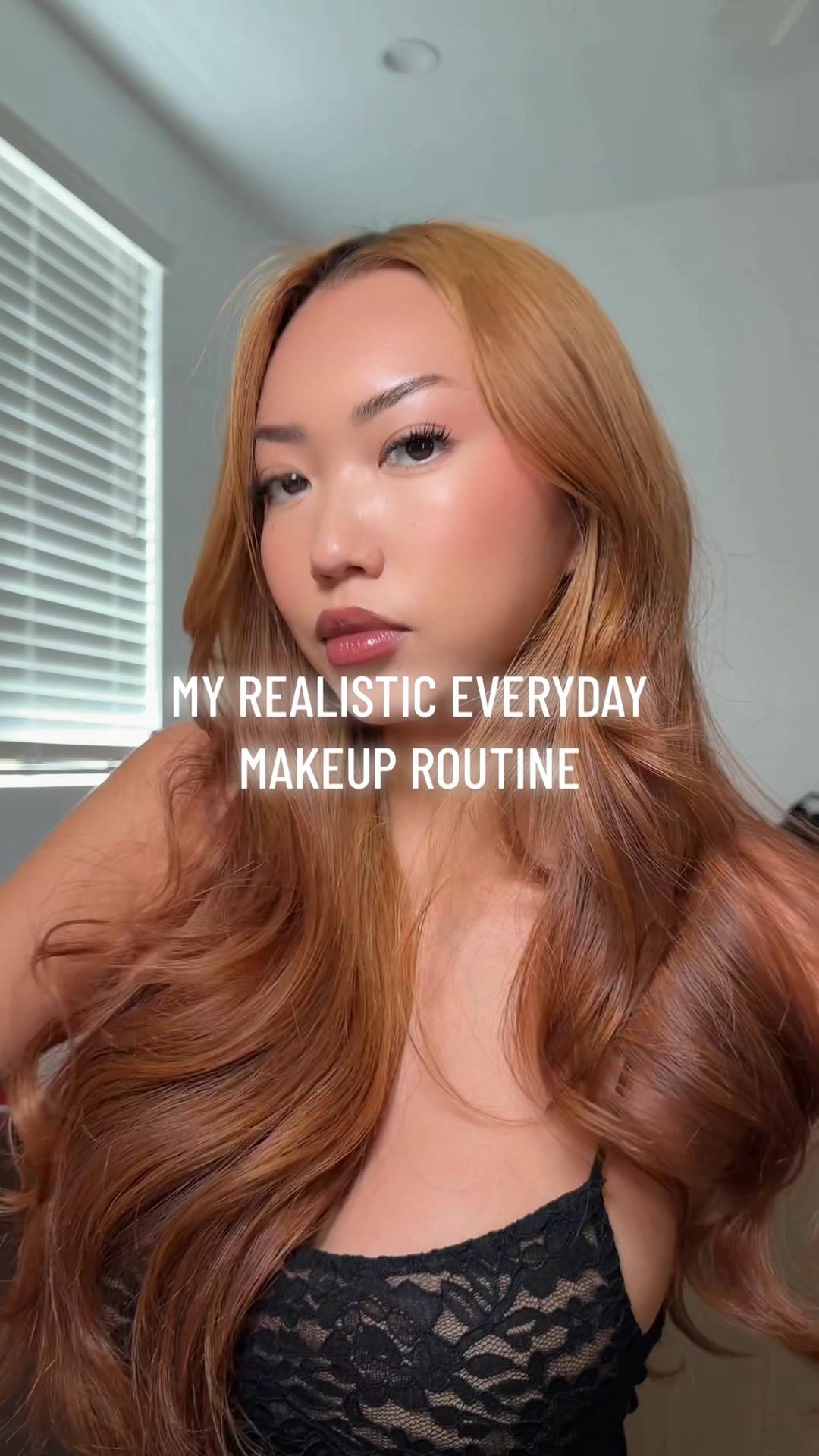 TikTok post by @coconutcathy for Clinique. Caption reads: my realistic makeup routine aka no makeup makeup....
