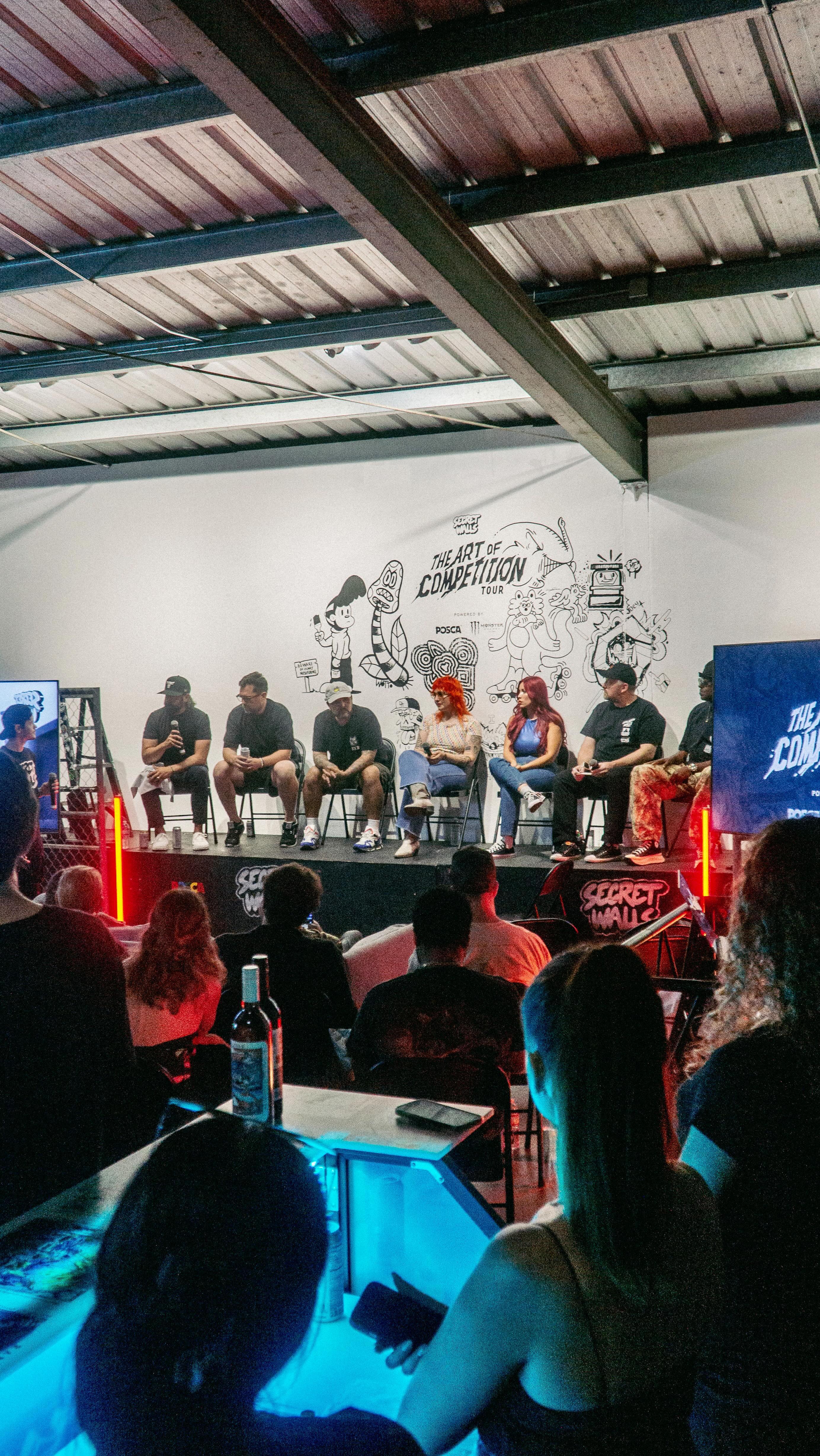 Instagram post by @secretwalls.studios for Secret Walls. Caption reads: [...] NOW ⚡️ Tour lineups announcing soon!....