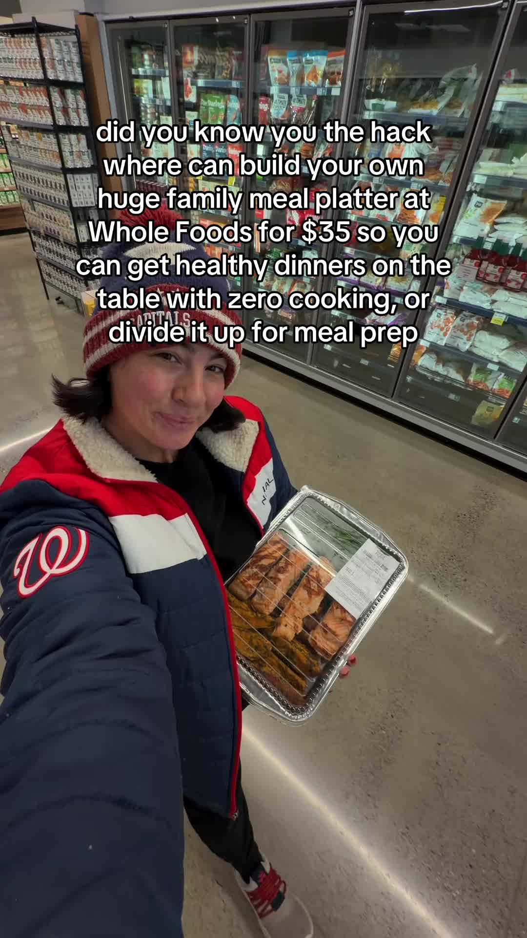 TikTok post by @over30momtips for Whole Foods Market. Caption reads: I’m so glad @Whole Foods Market started doing....