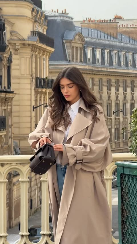 Instagram post by @heloise.guillet for POLÈNE. Caption reads: Around the city with my new favorite @polene_paris....