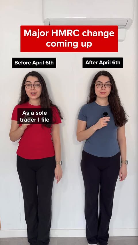 Instagram post by @stocksandsavings for Intuit QuickBooks. Caption reads: ad. Major HMRC change coming up for sole traders....