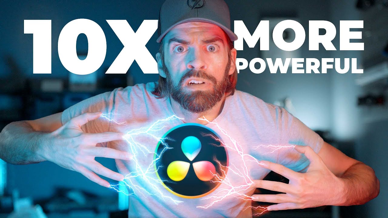 YouTube post by @JorisHermans for Audiio. Caption reads: How to Make DaVinci Resolve 20... 10X MORE....