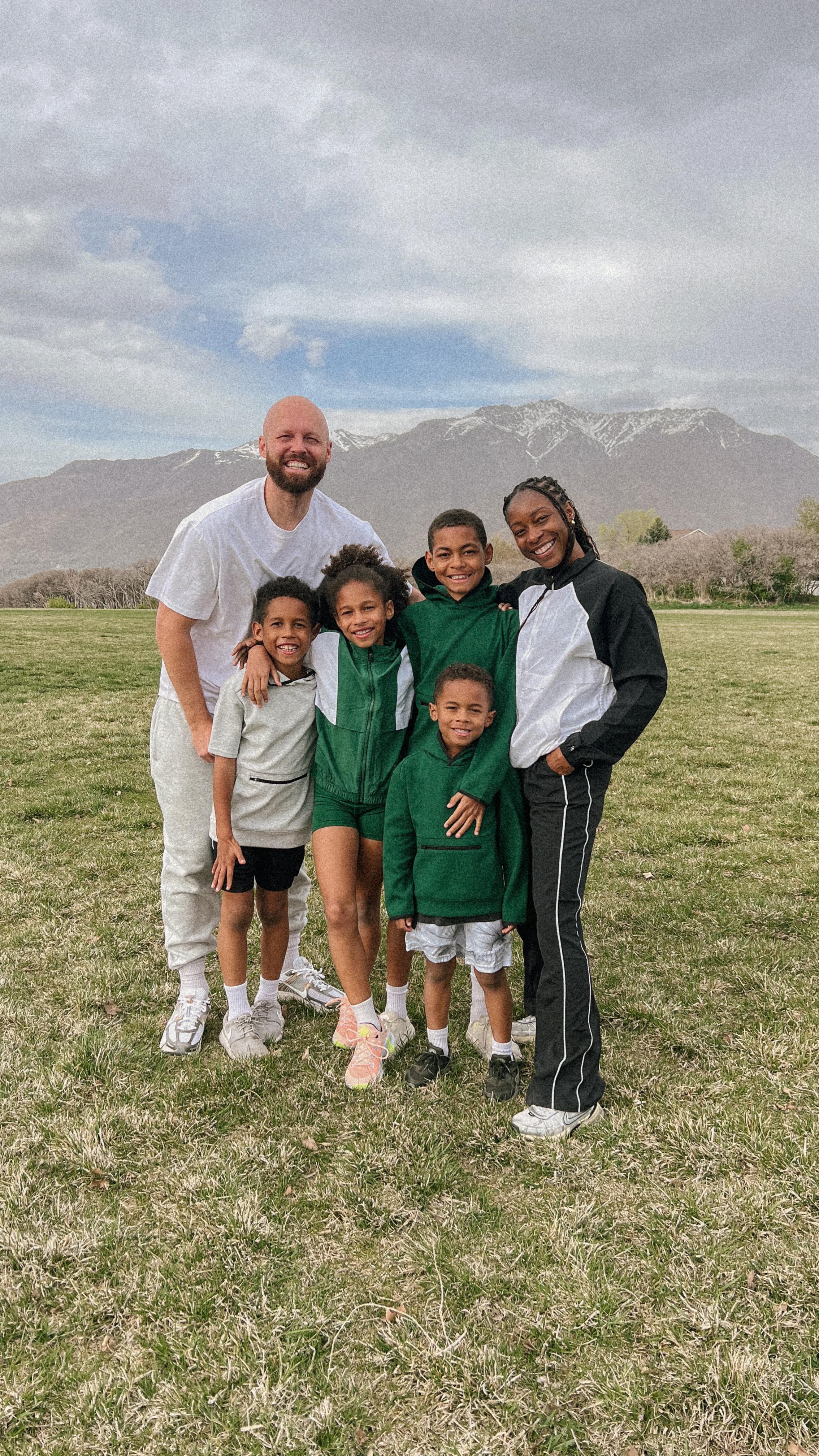 Instagram post by @stylefitfatty for DICK'S Sporting Goods. Caption reads: When you’re a family full of mini athletes, we all....