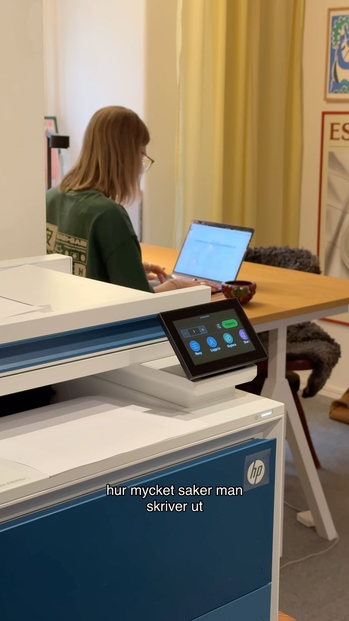 Instagram post by @elinpk for HP. Caption reads: Jag är så glad över att äntligen få visa er detta....
