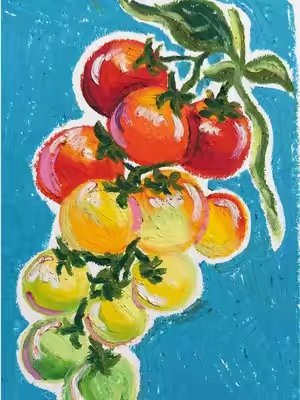 TikTok post by @happiness66655 for Meeden Art. Caption reads: [...] #meeden #oilpastel #fyp #satisfying....