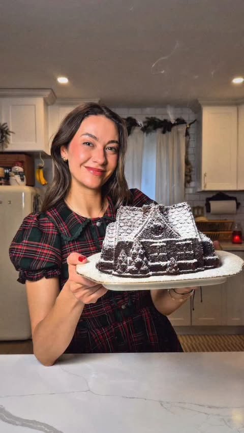 Instagram post by @lex.delarosa for Lifeway Foods. Caption reads: Gingerbread Kefir Cake with @lifewaykefir. Comment....