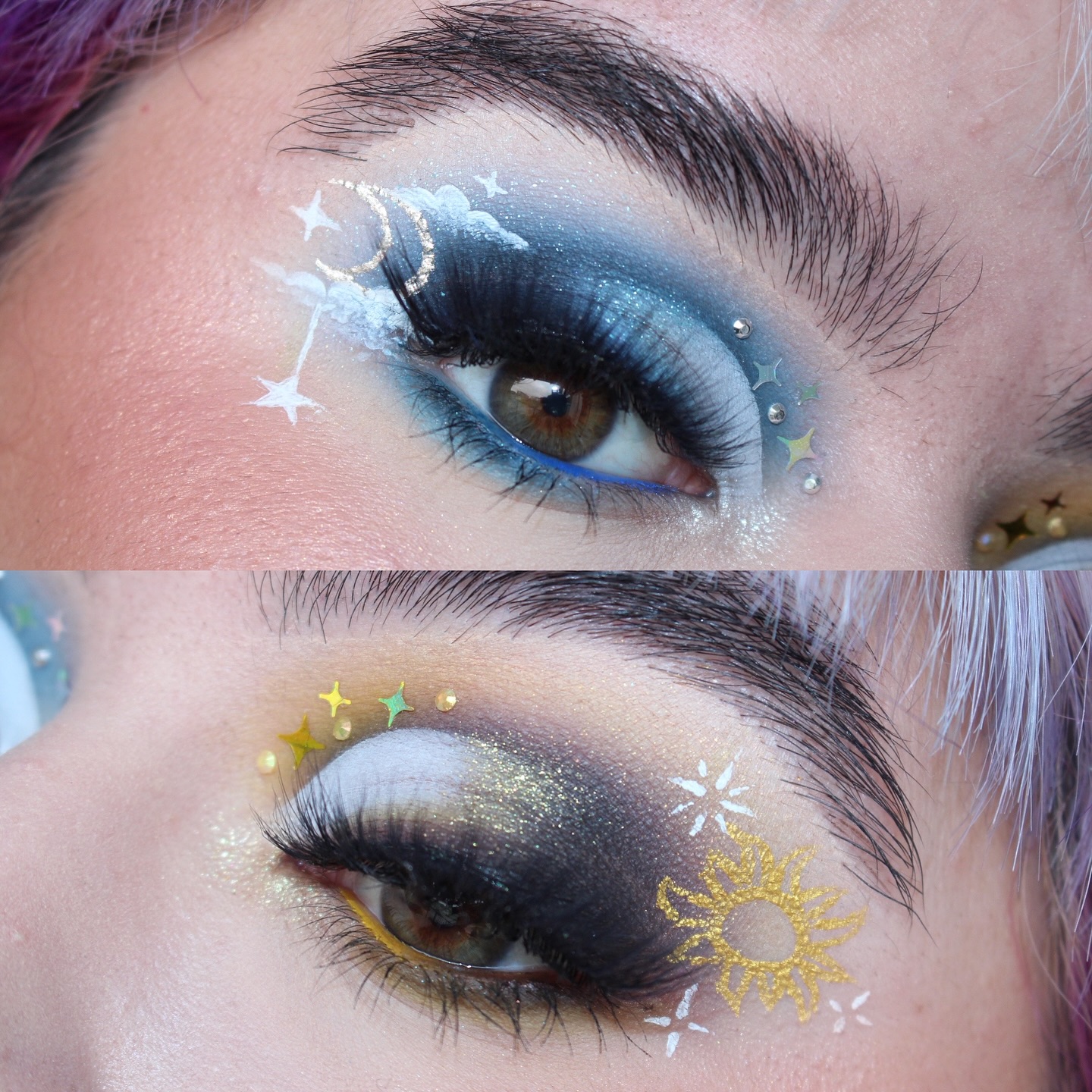 Instagram post by @ashleymelisamua for Blend Bunny Cosmetics. Caption reads: [...] * = gifted ✧⁣ ⁣ Eyeshadow:⁣....