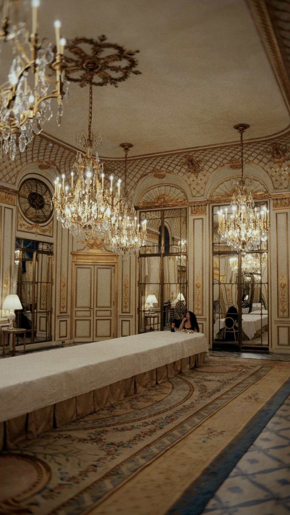 Instagram post by @leanneansar for Godiva. Caption reads: She slipped from the noise, the clinking, the....