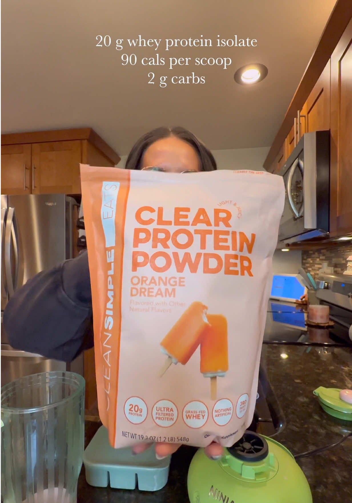 TikTok post by @jenna_bariatricbestie for Clean Simple Eats. Caption reads: [...] this flavor in a ninja creami too! @Clean....
