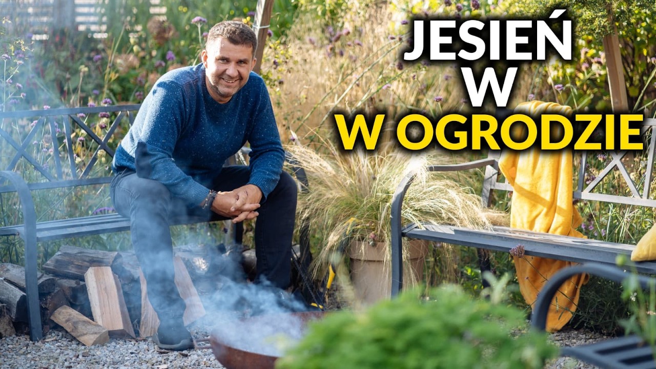 YouTube post by @HubertLamański for Mięsna Paczka. Caption reads: Do it in the garden this fall. Gardening in....