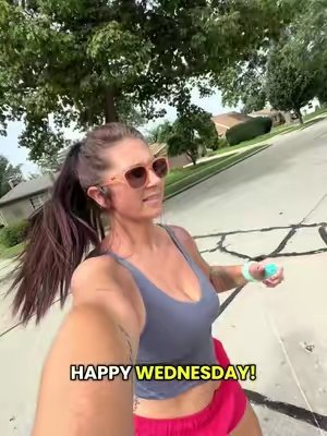TikTok post by @cupcake.runner for The Gym People. Caption reads: [...] Shorts: @New Balance Sports bra: @THE GYM....