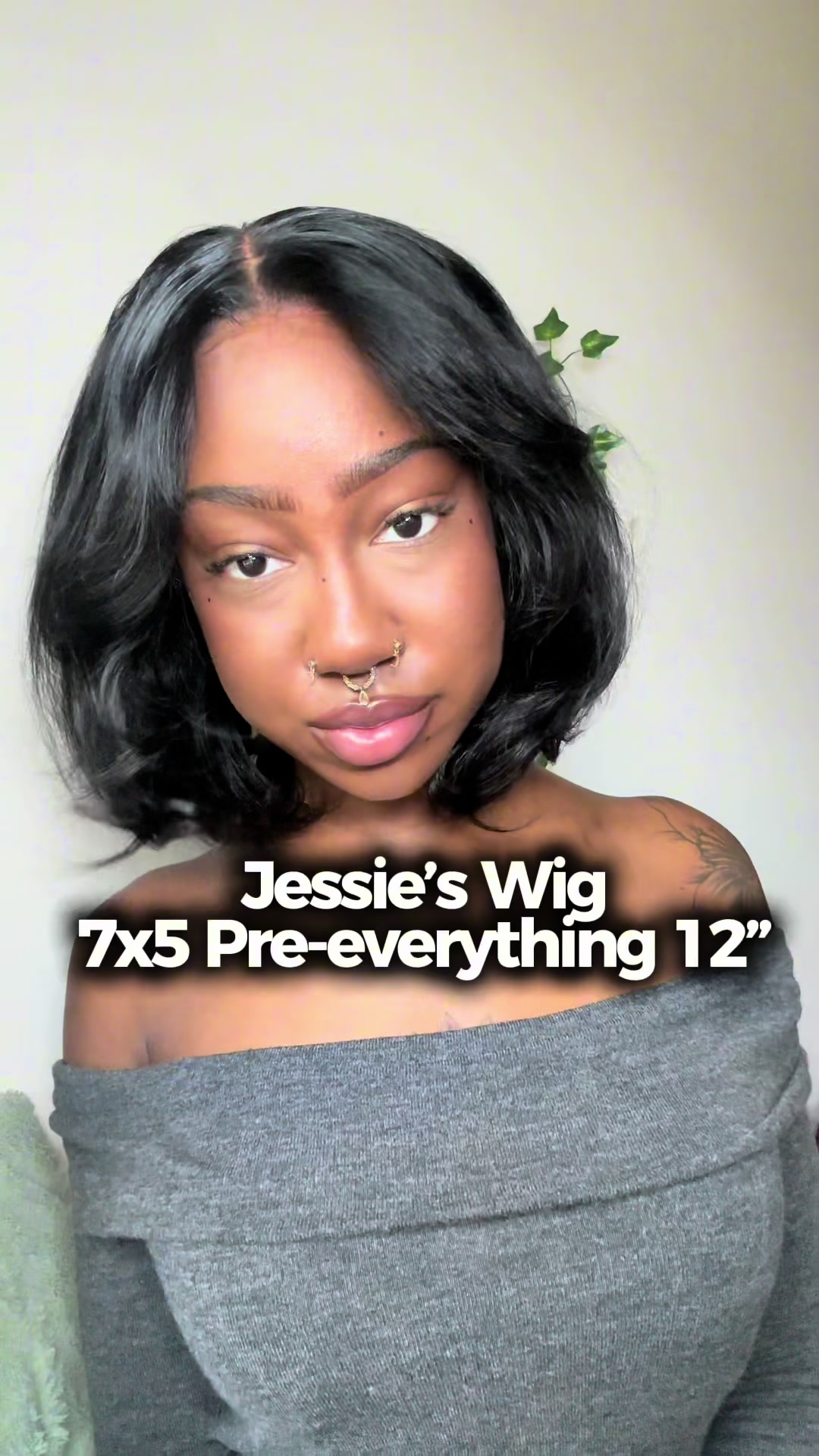 TikTok post by @thatoneblackqt for Jessie’s Wig. Caption reads: [...] literally so chic I love this style!....