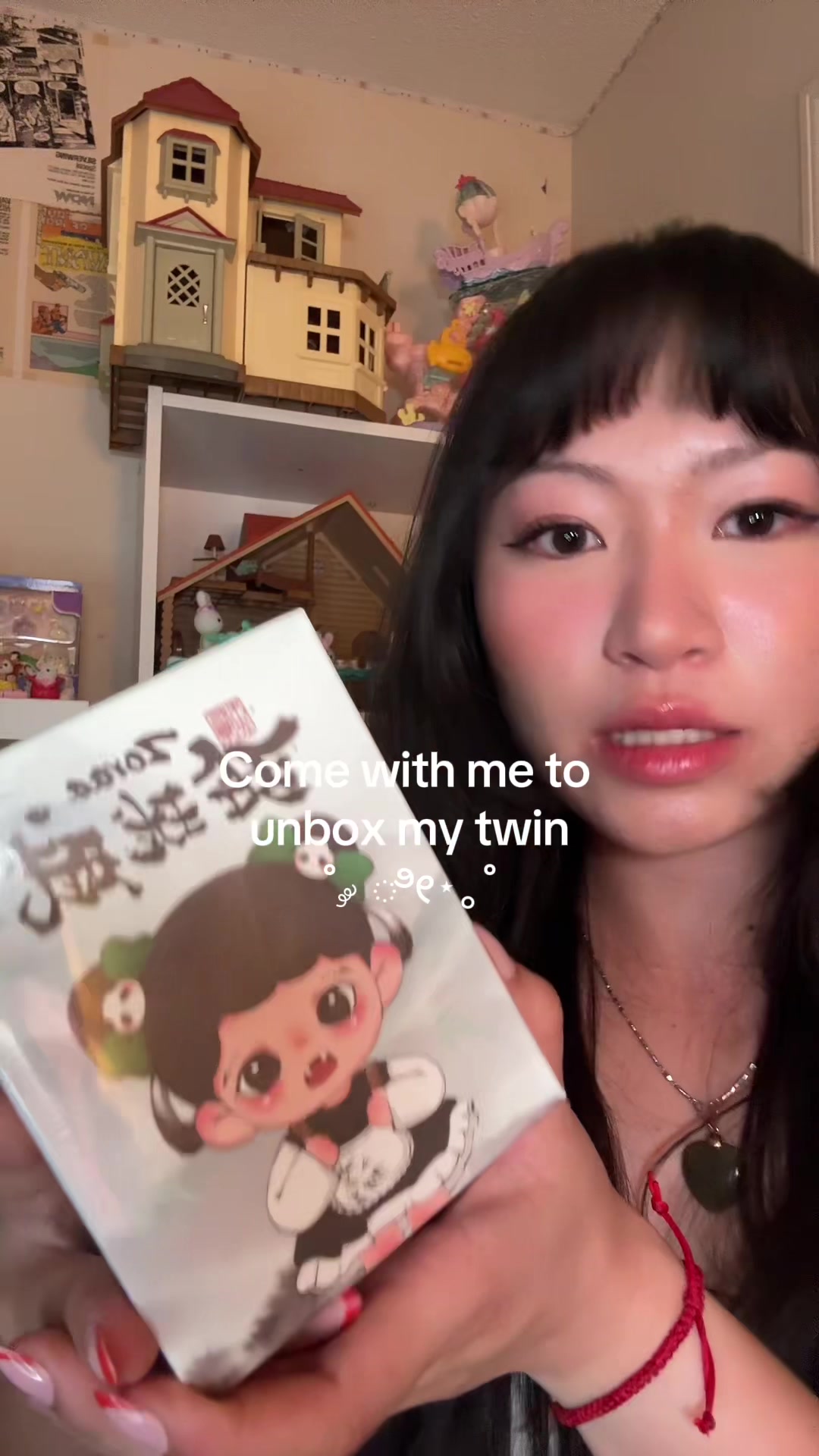 TikTok post by @blu3b3rrybunny for TNT SPACE. Caption reads: Come with me to unbox Peoms of Zora by TNT....
